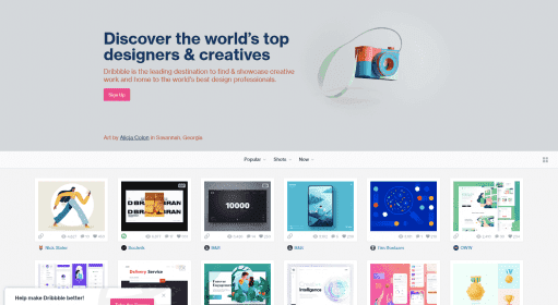 Dribble.Com / Биржи фриланса